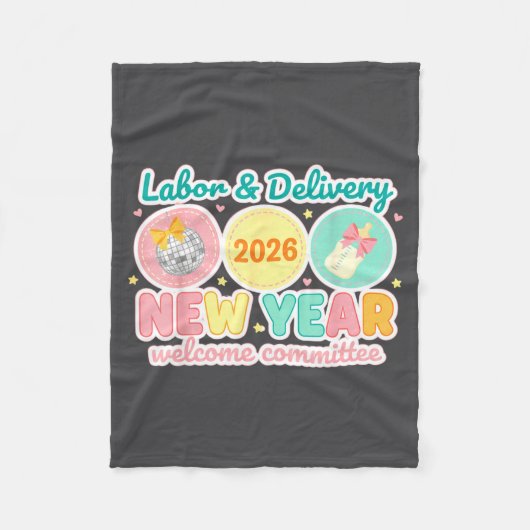Labor &amp; Delivery 2026 New Year Welcome Committ Fleece Deken (Voorkant)
