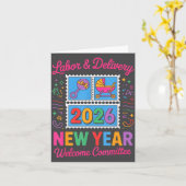 Labor & Delivery 2026 New Year Welcome Committ Kaart (Gele Bloem)