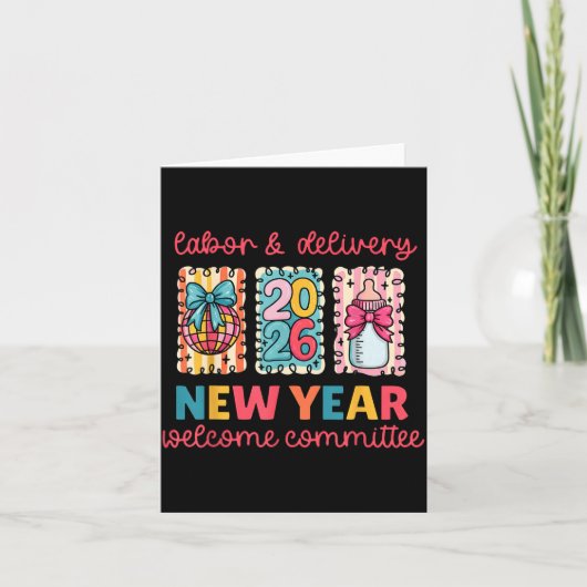 Labor & Delivery 2026 New Year Welcome Committ Kaart (Voorkant)