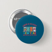 Labor &amp; Delivery 2026 New Year Welcome Committ Ronde Button 5,7 Cm (Voorkant /achterkant)