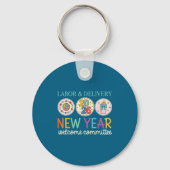 Labor &amp; Delivery 2026 New Year Welcome Committ Sleutelhanger (Voorkant)