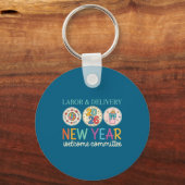 Labor &amp; Delivery 2026 New Year Welcome Committ Sleutelhanger (Voorkant)
