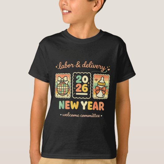 Labor &amp; Delivery 2026 New Year Welcome Committ T-shirt (Voorkant)