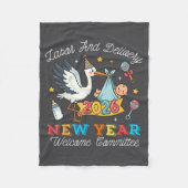 Labor & Delivery New Year Welcome Committee 20 Fleece Deken (Voorkant)