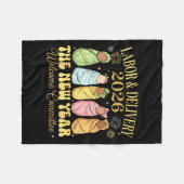 Labor And Delivery 2026 New Year Welcome Committee Fleece Deken (Voorkant (Horizontaal))