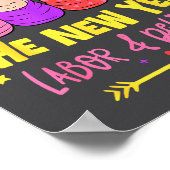 Labor And Delivery L&d Nurse Happy New Year Poster (Hoek)