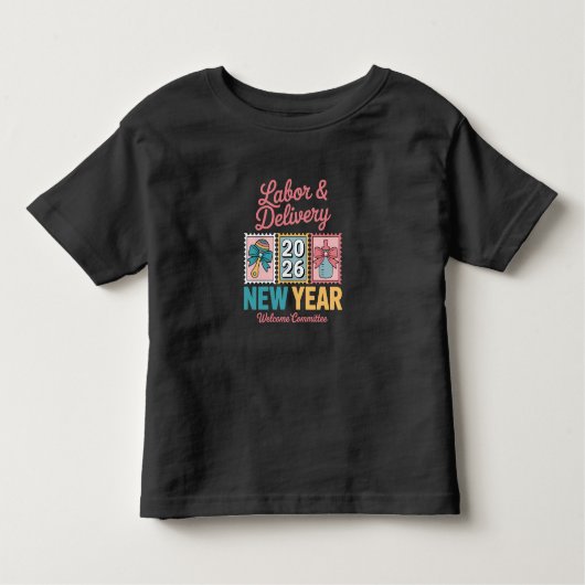 Labor and Delivery New Year 2026 Welcome Committee Kinder Shirts (Voorkant)