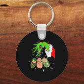 Labor And Delivery Nurse Christmas Lights Snowflak Sleutelhanger (Voorkant)