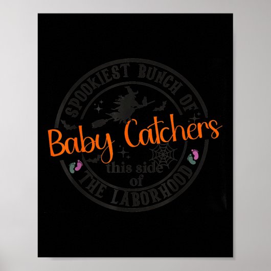 Labor And Delivery Nurse Halloween Witch Hostal Pa Poster (Voorkant)