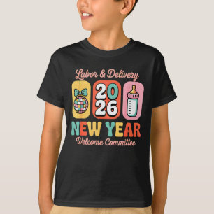 Labor & Bevalling 2026 Nieuwjaars Welkom Commissie T-shirt