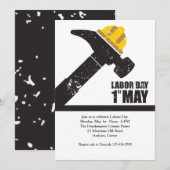Labor Day 1 mei uitnodiging (Voorkant / Achterkant)