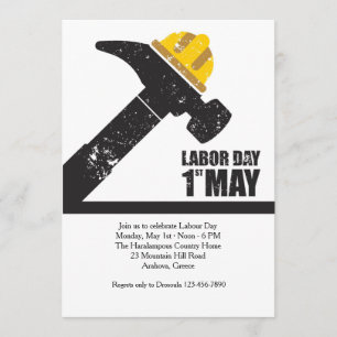Labor Day 1 mei uitnodiging
