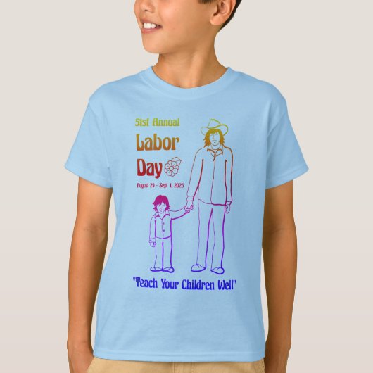 Labor Day 2025 Kinder T-shirt (Voorkant)