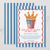 Labor Day Ambachtelijk Bier Bash – Rood, Wit, bier Kaart (Voorkant / Achterkant)