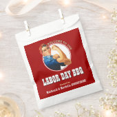 LABOR DAY BBQ Rosie Riveter Favor Bag Bedankzakje (Geknipt)