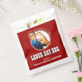 LABOR DAY BBQ Rosie Riveter Favor Bag Bedankzakje (Gezegeld)