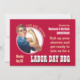 LABOR DAY BBQ Rosie Riveter Kaart