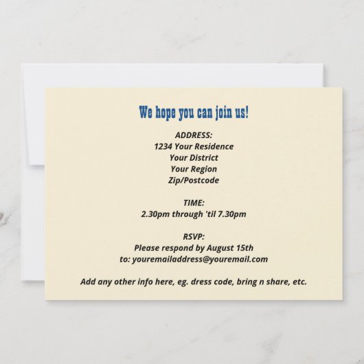 LABOR DAY BBQ Rosie Riveter Kaart (Achterkant)