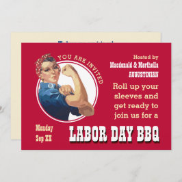 LABOR DAY BBQ Rosie Riveter Kaart
