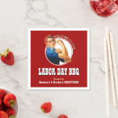 LABOR DAY BBQ Rosie Riveter Paper Servet (Insitu)