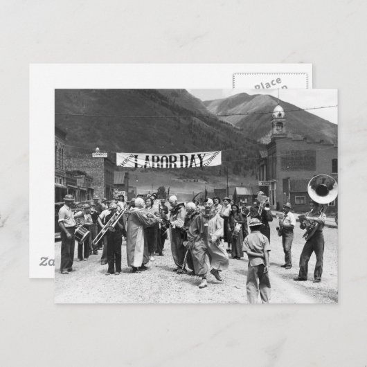 Labor Day Clowns, 1940 Briefkaart (Voorkant / Achterkant)