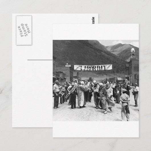 Labor Day Clowns, 1940 Briefkaart (Voorkant / Achterkant)