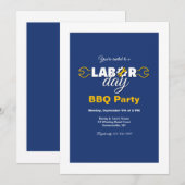 Labor Day-feest Kaart (Voorkant / Achterkant)