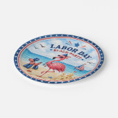 Labor Day-feestuitnodigingen Papieren Bordje (Gekanteld)