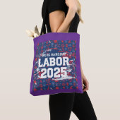 Labor Day Gift Canvas tas - Patriottische stijl va (Dichtbij)