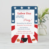 labor day invitation kaart (Staand voorkant)