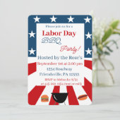 labor day invitation kaart (Staand voorkant)