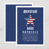 Labor Day Kleuren Uitnodiging (Voorkant / Achterkant)