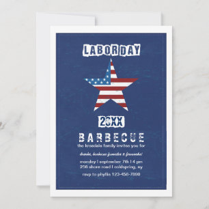 Labor Day Kleuren Uitnodiging