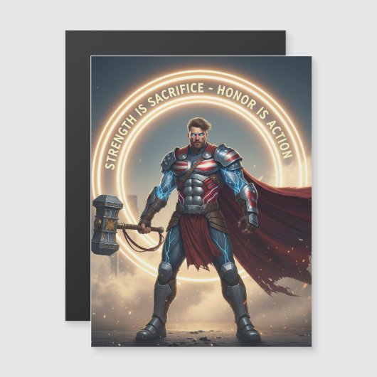 Labor Day Magnetische Kaart – Kracht is Heilig (Voorkant / Achterkant)