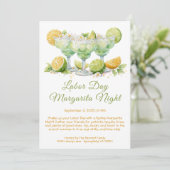 Labor Day Margarita Night Uitnodiging – Patriottis (Staand voorkant)