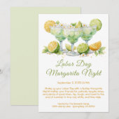 Labor Day Margarita Night Uitnodiging – Patriottis (Voorkant / Achterkant)