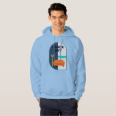Labor Day Minimal Worker Relax Design Hoodie (Voorkant volledig)