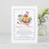Labor Day Pannenkoeken Brunch Uitnodiging – Patrio (Staand voorkant)