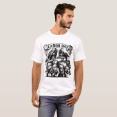 Labor Day Protest Kunst T-shirt (Voorkant volledig)