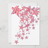 Labor Day Rood Wit Blauw Vuurwerk Feest Kaart (Achterkant)