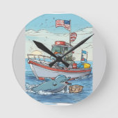 Labor Day Splash Ronde Klok (Voorkant)