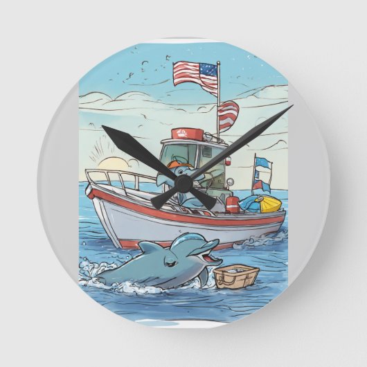 Labor Day Splash Ronde Klok (Voorkant)