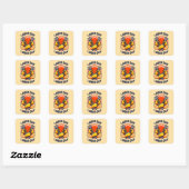 Labor Day Strong Worker Hands Tools Design Vierkante Sticker (Vel)