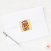 Labor Day Strong Worker Hands Tools Design Vierkante Sticker (Envelop)