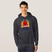 Labor Day Strong Worker Pride Illustration Hoodie (Voorkant volledig)