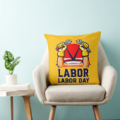 Labor Day Strong Worker Pride Illustration Kussen (Stoel)