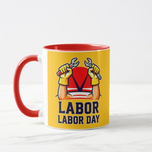 Labor Day Strong Worker Pride Illustration Mok (Links)