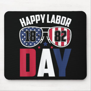 Labor Day Sungles 1882 Amerikaanse vlag Mannen Vro Muismat