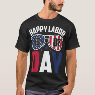 Labor Day Sungles 1882 Amerikaanse vlag Mannen Vro T-shirt