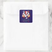 Labor Day Tools Crossed Worker Design Vierkante Sticker (Tas)